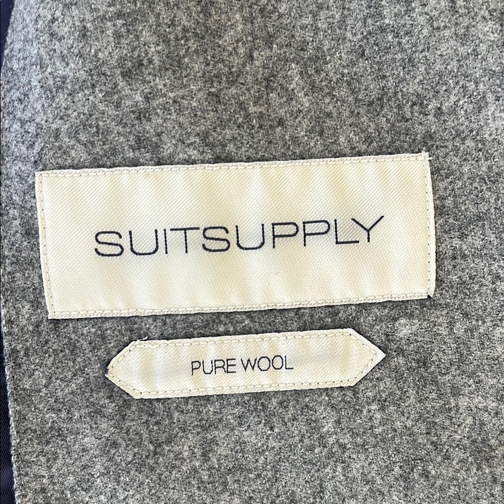 Premium Gray Wool Double-Breasted Bodywarmer By S… - image 2